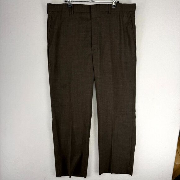 Palo Savino Wool Blend Dress Pants Bremen Trousers Mens Size 37‎ Reg Cut - Picture 1 of 12